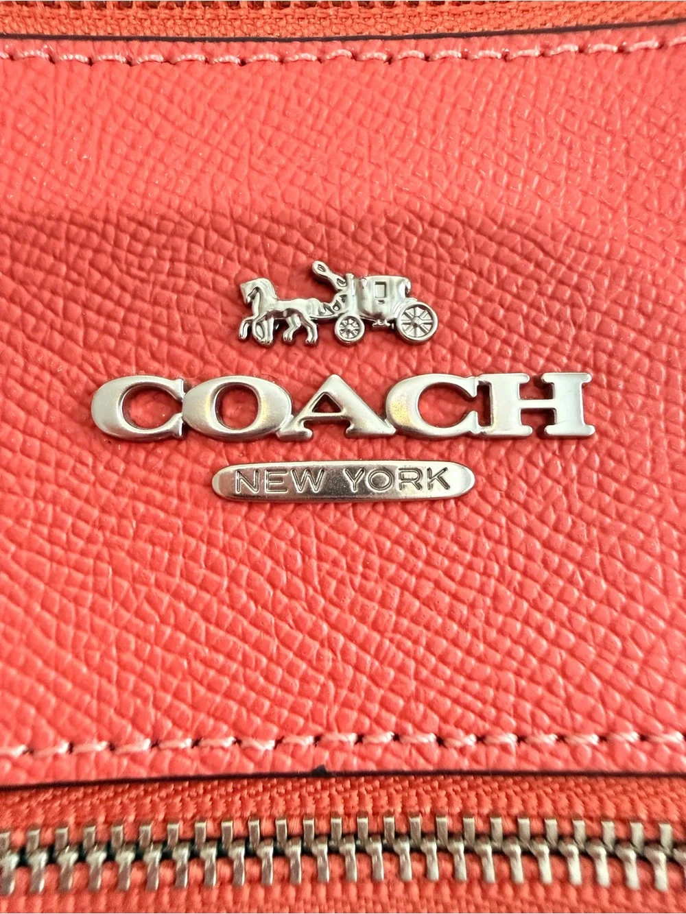 Coach Rowen Red Leather Crossbody Bag